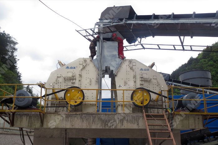 山美反擊式破碎機助力湖南省邵陽縣蓮花山建筑石料用灰巖礦項目順利投產