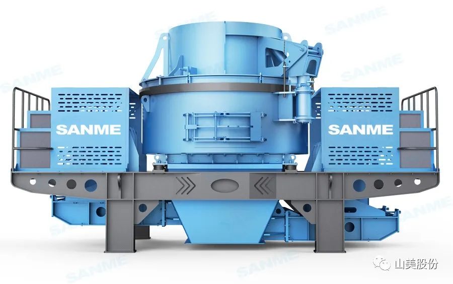 砂石協會報道！上海山美大進料、大產量立式沖擊破碎機（制砂機）成功用于東方希望骨料生產線升級改造項目！